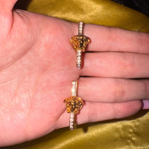 Versace Medusa Earrings W/ diamonds - Picture 2 of 4